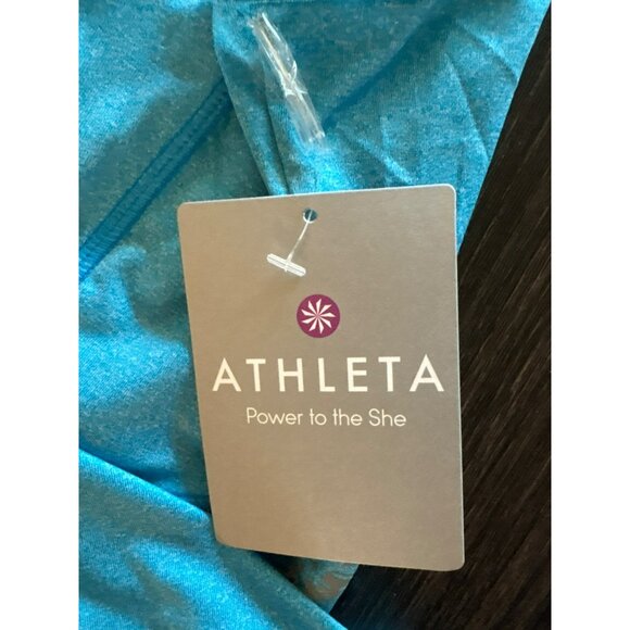 New Athleta Northern Lights Reflective Blue Workout Tank Top Size XL - Picture 10 of 10